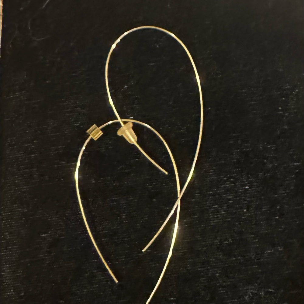 Lana 14k gold small upside down hoop earrings from Neiman Marcus